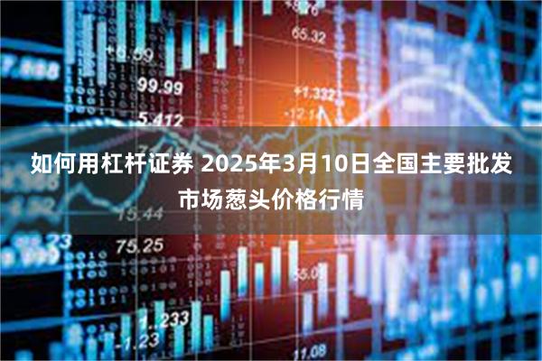 如何用杠杆证券 2025年3月10日全国主要批发市场葱头价格行情